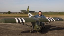Richard Sorrentino's 1/3rd Scale Cub, 130inch wingspan with 38cc Zenoah engine