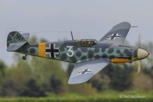 Roy Ridealgh 1/3 Scale Me109 G4 with 3W 60cc petrol engine.